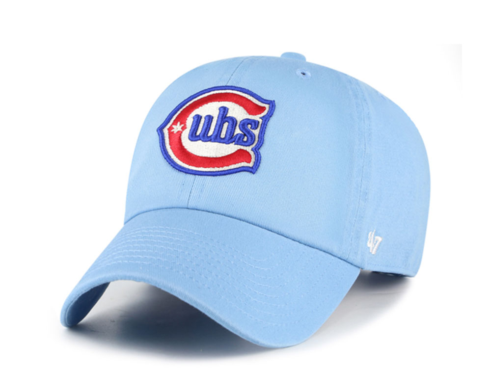 47 Brand Chicago Cubs Sky Blue Edition Clean Up Strapback Hat