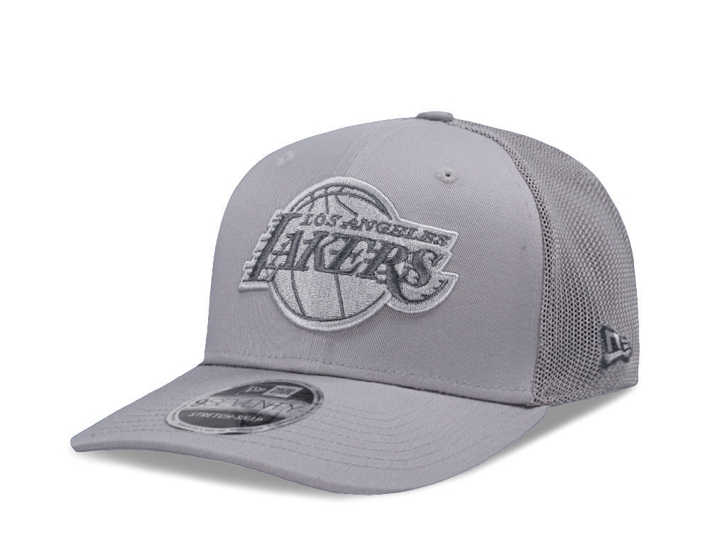 New Era Los Angeles Lakers Tonal Gray 9Seventy Stretch Snapback Hat