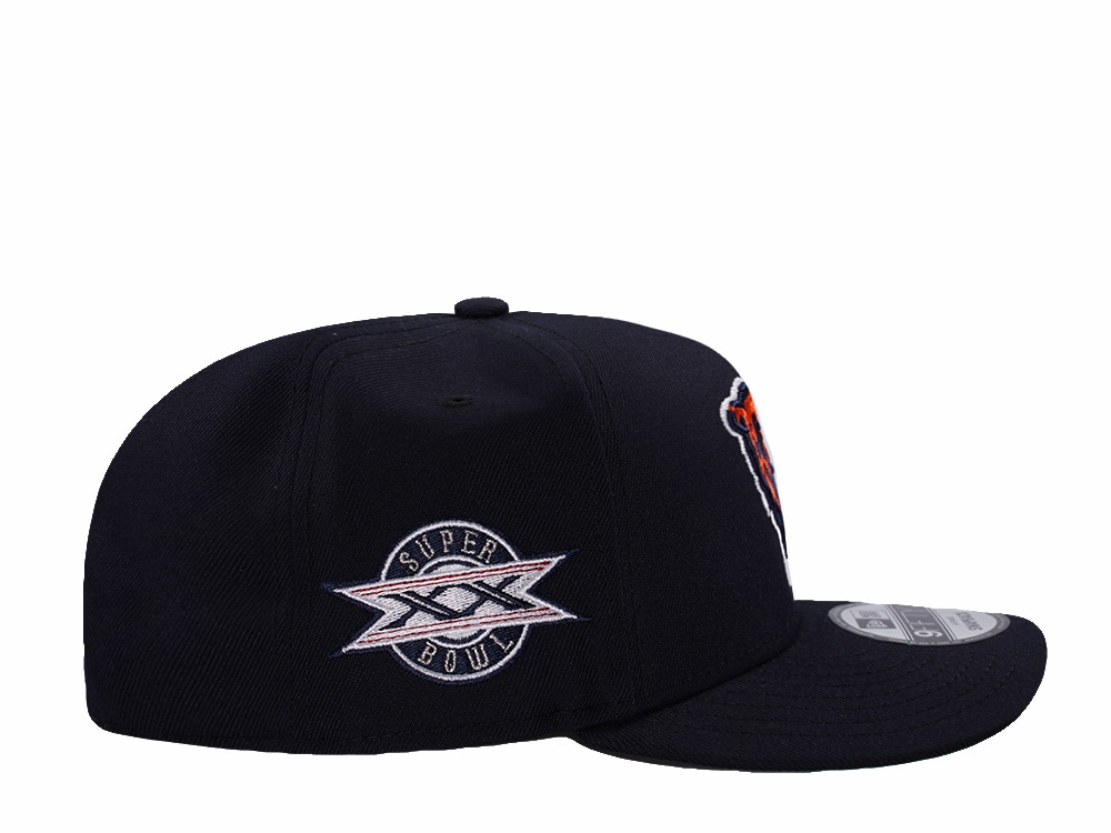 New Era Chicago Bears Super Bowl XX Navy Prime Edition 9Fifty A Frame Snapback Hat