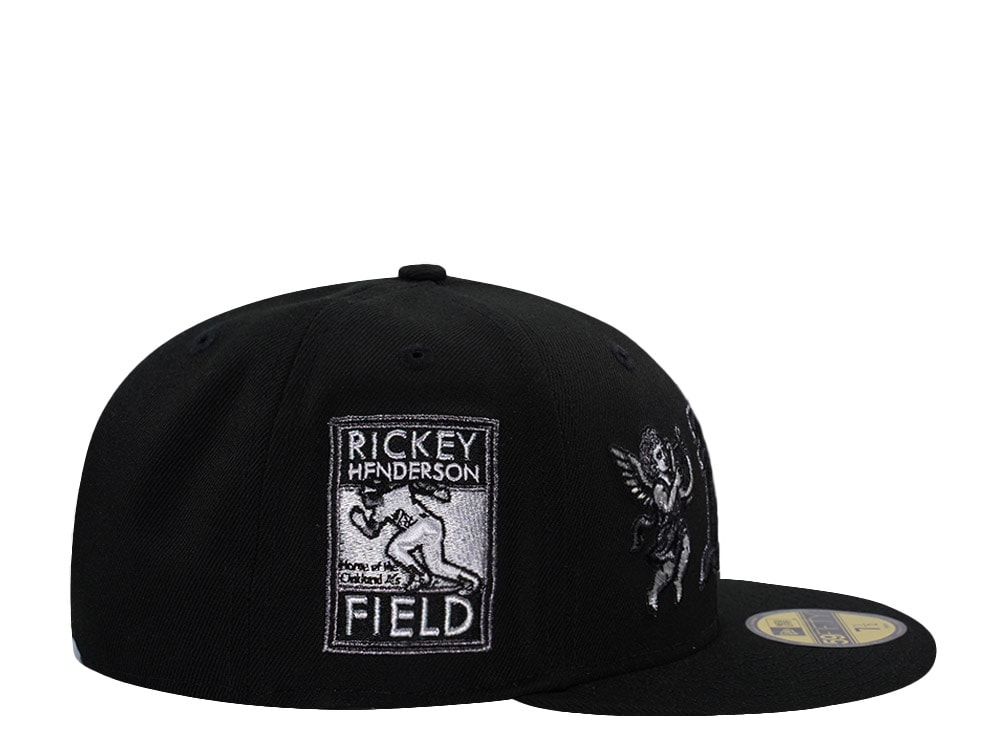 New Era Oakland Athletics Rickey Henderson Field Cupid Black Prime Edition 59Fifty Fitted Hat