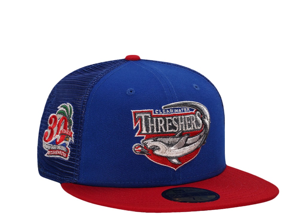 New Era Clearwater Threshers 30th Anniversary Metallic Prime Trucker Edition 59Fifty Fitted Hat