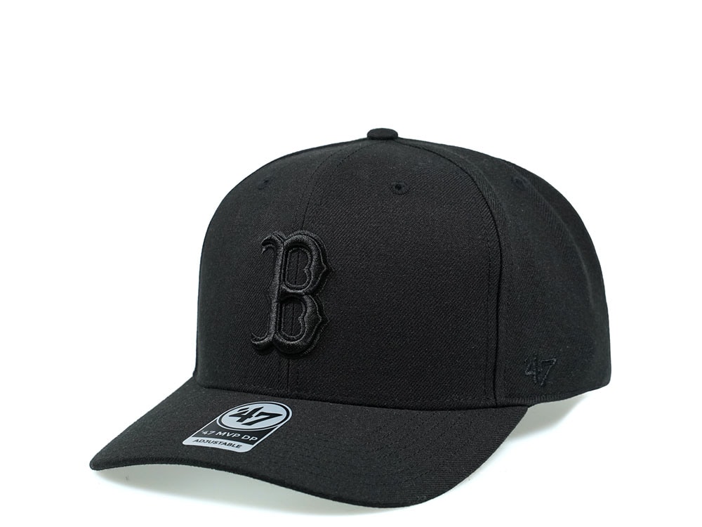47Brand Boston Red Sox Cold Zone Classic DP All Black Snapback Hat