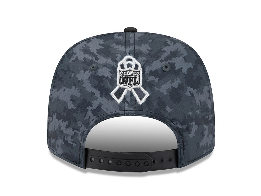 New Era Minnesota Vikings NFL Salute to Service 2026 Digi Camo Black 9Seventy Stretch Snapback Hat