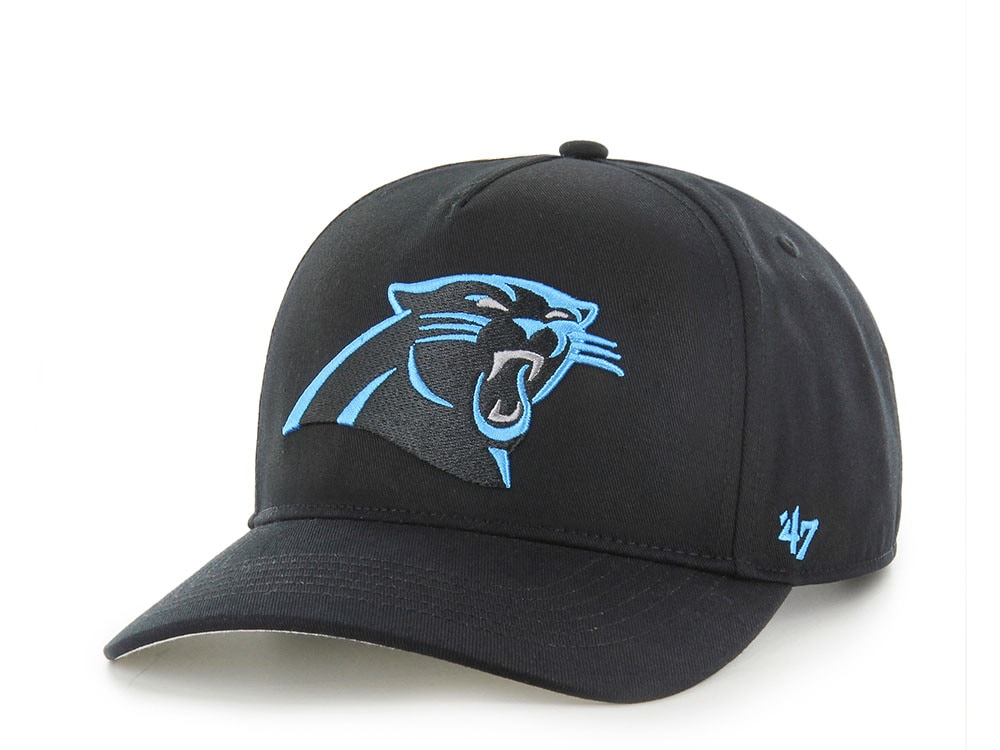 47Brand Carolina Panthers Black Classic Edition Hitch Snapback Hat