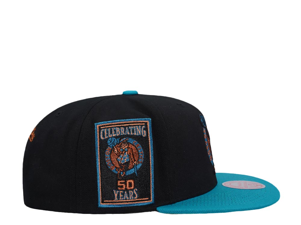 Mitchell & Ness Boston Celtics 50th Anniversary Make Cents Black Two Tone Edition Snapback Hat