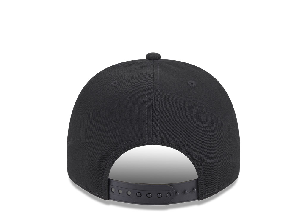 New Era Boston Bruins Chainstitch Black 9Fifty A Frame Snapback Hat