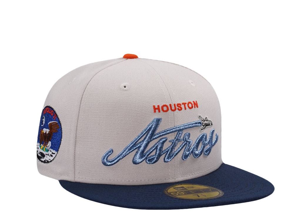 New Era Houston Astros Apollo 11 Metallic Stone Two Tone Edition 59Fifty Fitted Hat