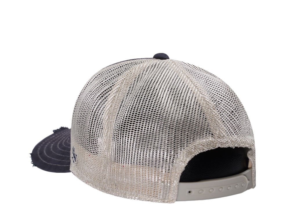 American Needle Miller High Life Navy Orville Edition Trucker Snapback Hat