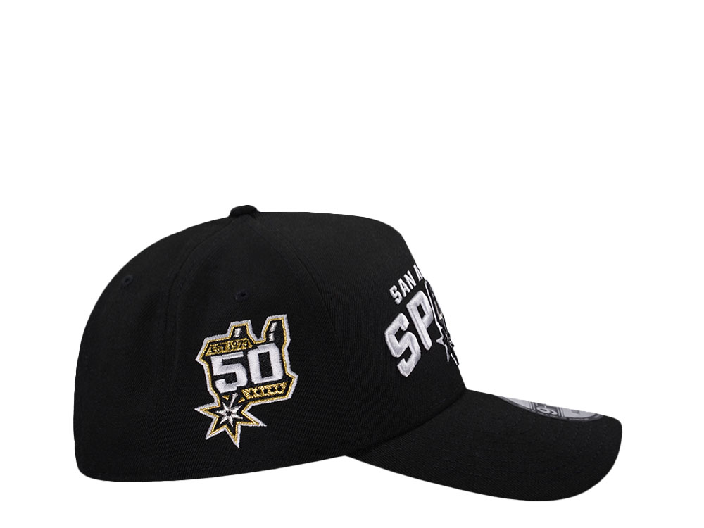 New Era San Antonio Spurs 50th Anniversary Prime Edition 9Forty A Frame Snapback Hat