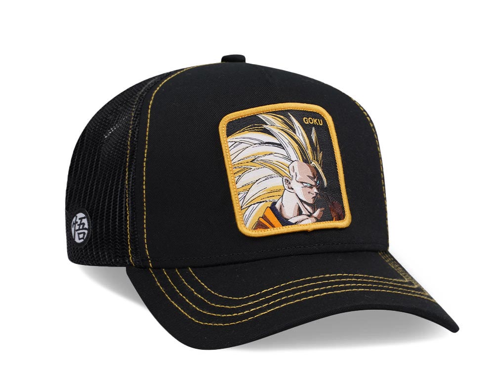 Capslab Dragon Ball Z Goku Black/Yellow Trucker Snapback Hat