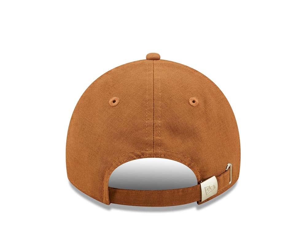 New Era Linen Brown 9Twenty Strapback Hat