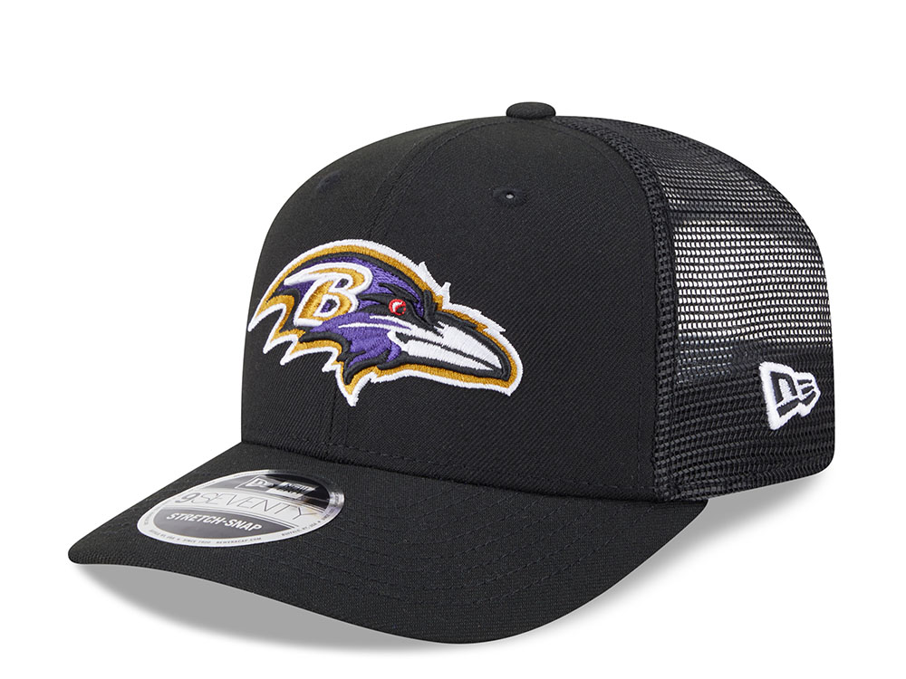 New Era Baltimore Ravens Black Edition 9Seventy Trucker Snapback Hat