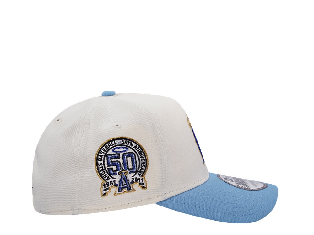 New Era Anaheim Angels 50th Anniversary Chrome Two Tone Edition 9Forty A Frame Snapback Hat
