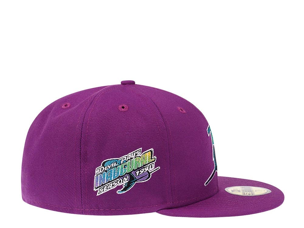 New Era Tampa Bay Rays Inaugural Season 1998 Pink Grapes Edition 59Fifty Fitted Hat