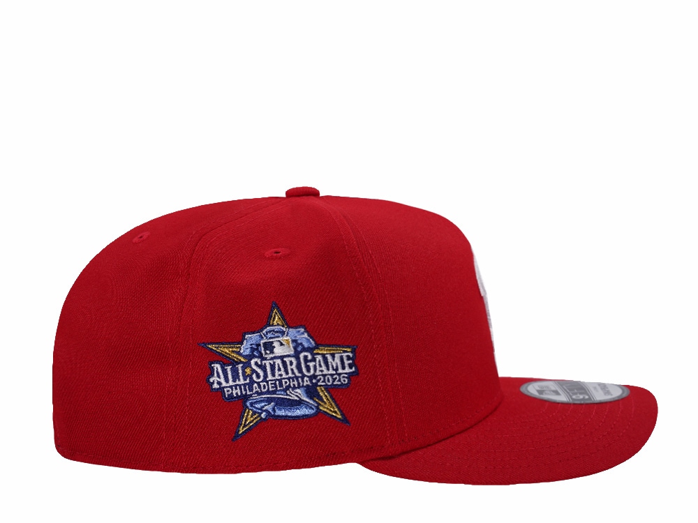 New Era Philadelphia Phillies All Star Game 2026 Scarlet Prime Edition 9Fifty A Frame Snapback Hat