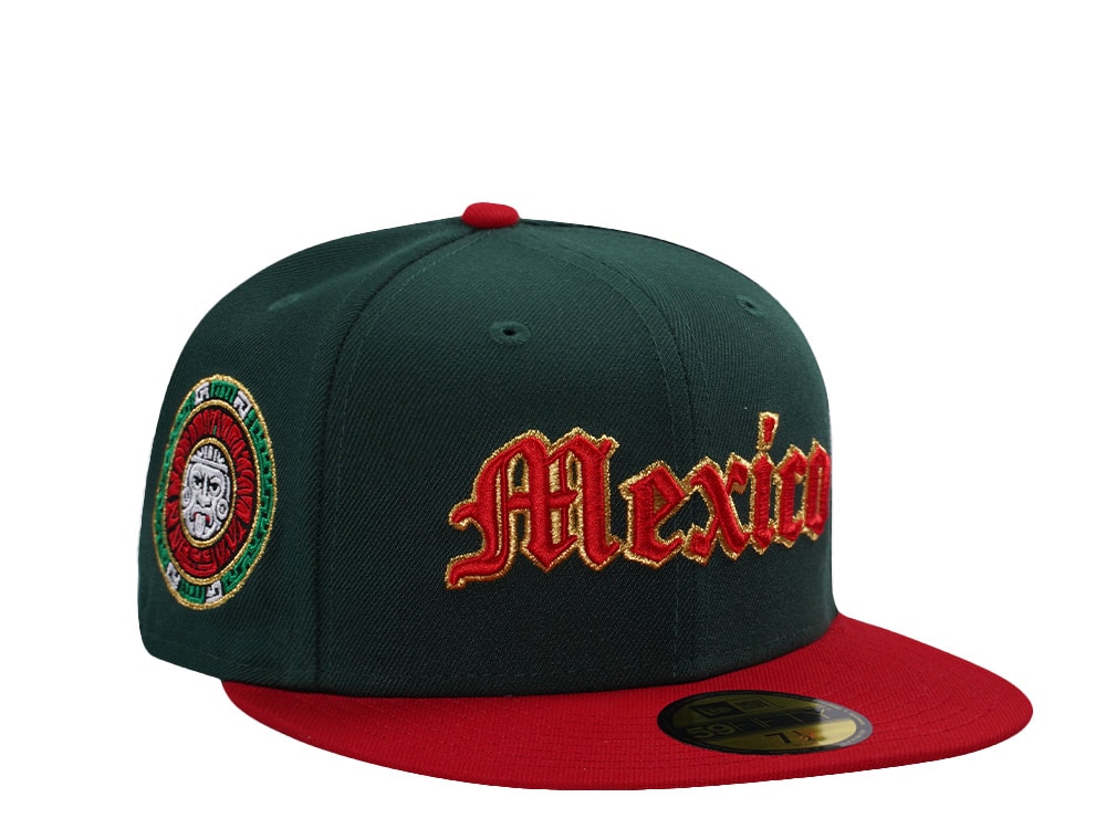 New Era Mexico Dark Green Two Tone Edition 59Fifty Fitted Hat