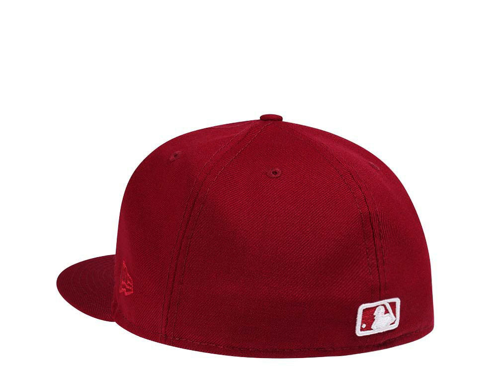 New Era Anaheim Angels Cardinal 50th Anniversary Smooth Red