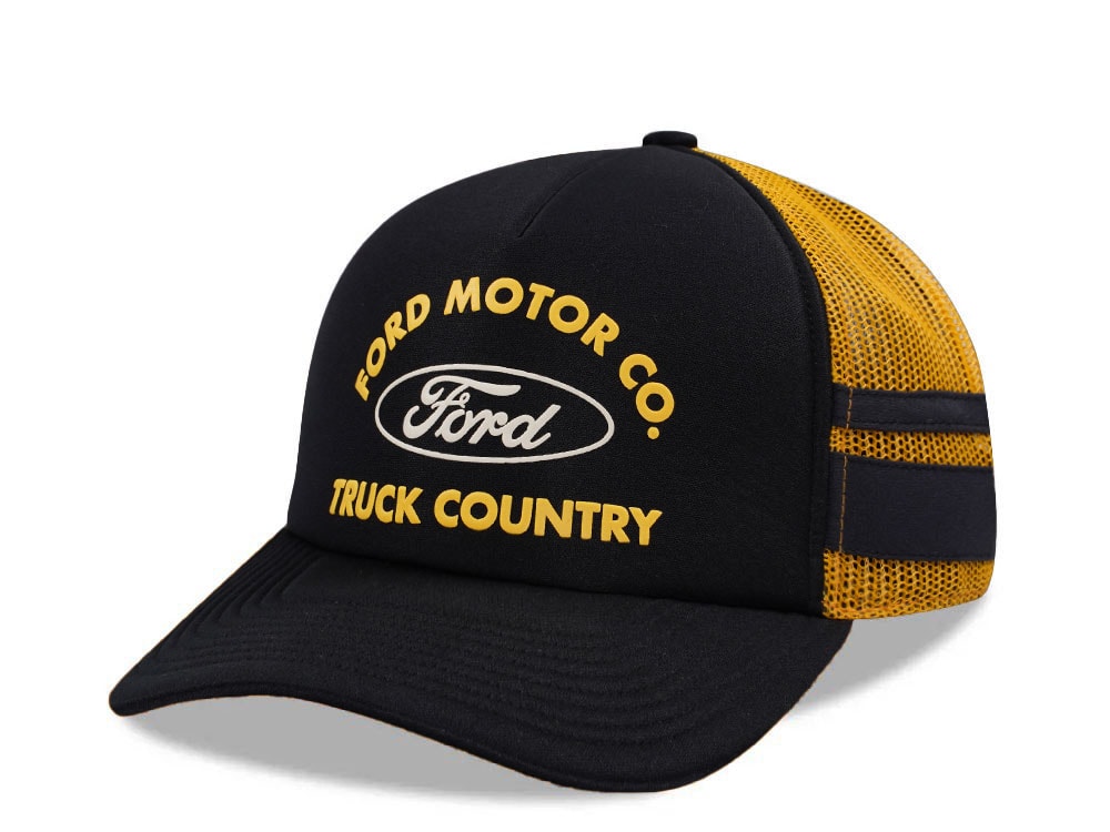 Brixton Ford Motor Co Truck Country Black Trucker Snapback Hat