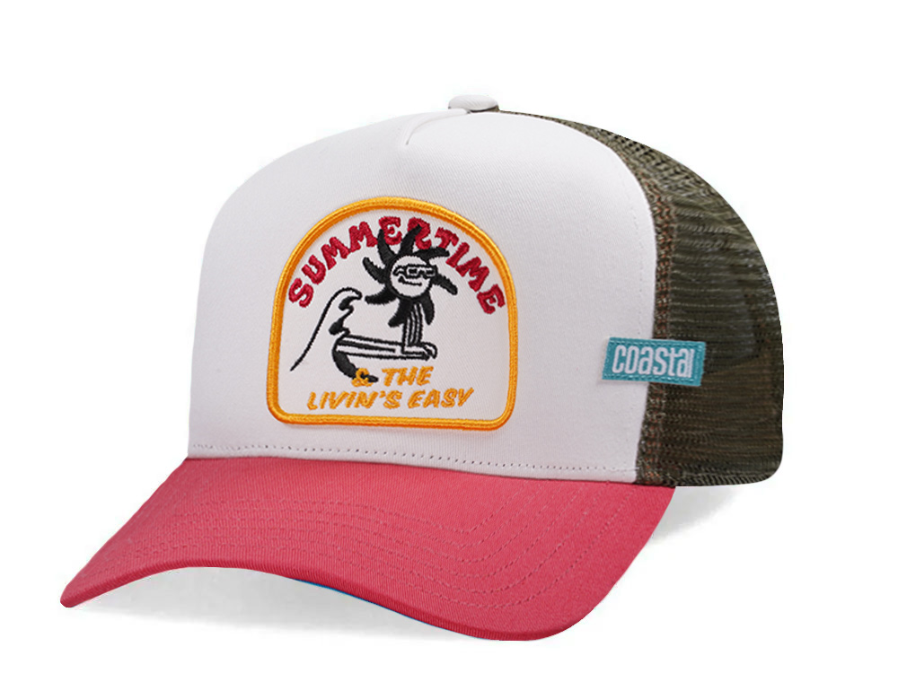 Djinns HFT Summertime White Coastal Edition Trucker Snapback Hat