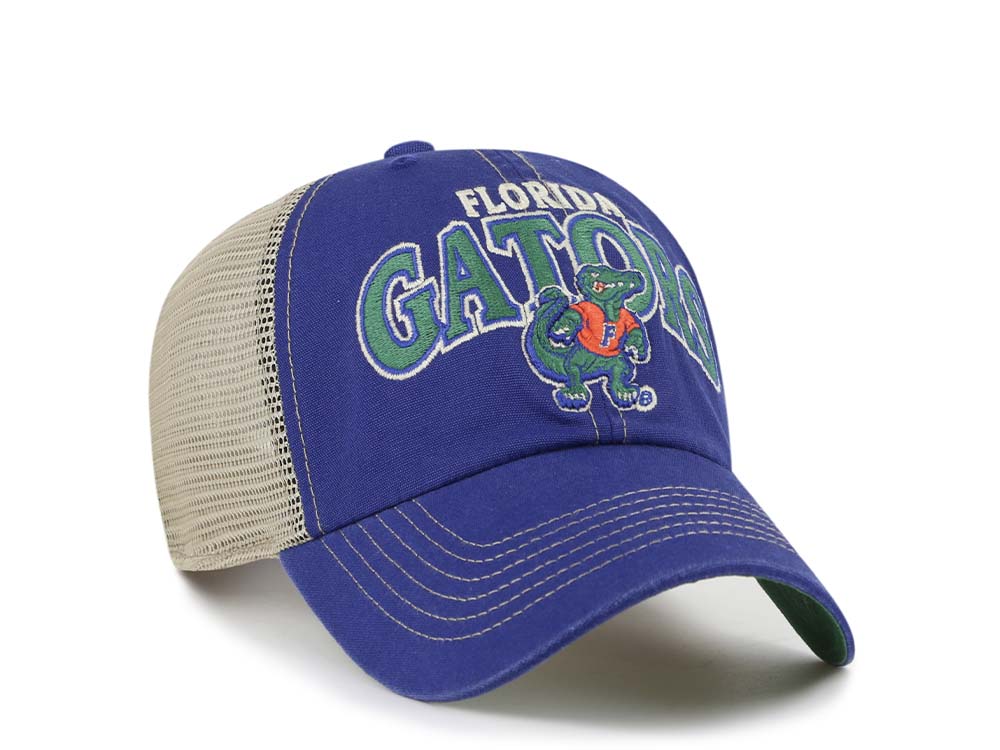 47Brand Florida Gators Vintage Royal Trucker Clean Up Snapback Hat