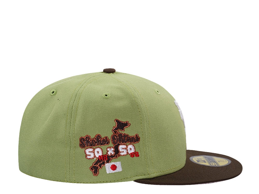 New Era Los Angeles Dodgers Ohtani Updisde Down Matcha Two Tone Edition 59Fifty Fitted Hat