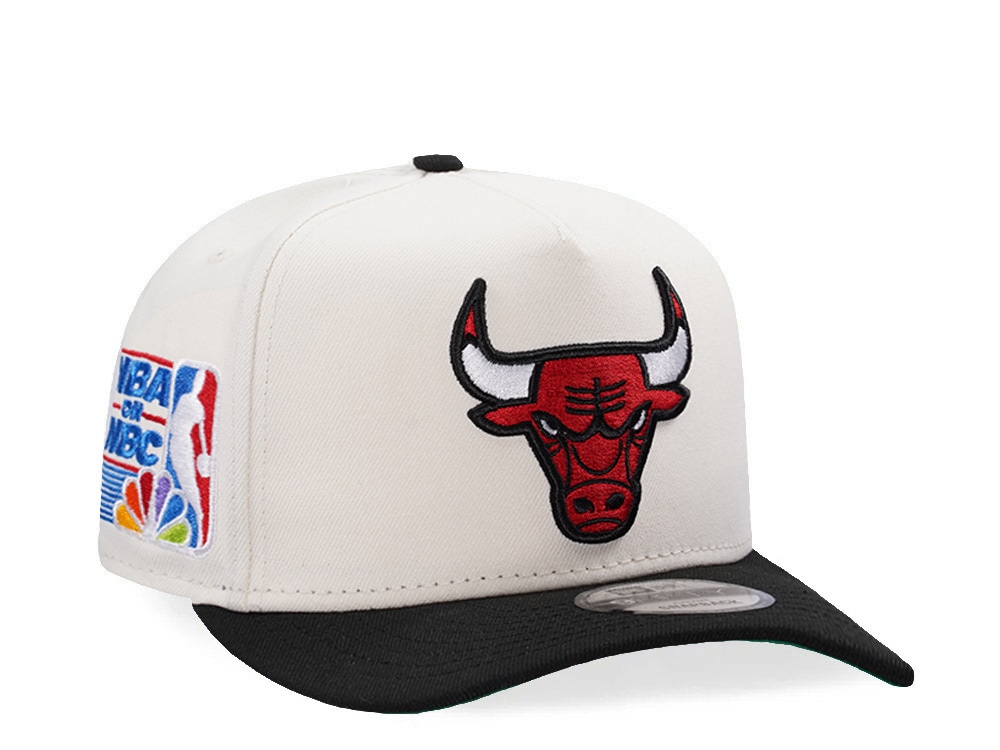 New Era Chicago Bulls NBA on NBC Chrome Two Tone Edition 9Fifty A Frame Snapback Hat