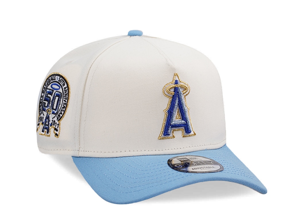 New Era Anaheim Angels 50th Anniversary Chrome Two Tone Edition 9Forty A Frame Snapback Hat