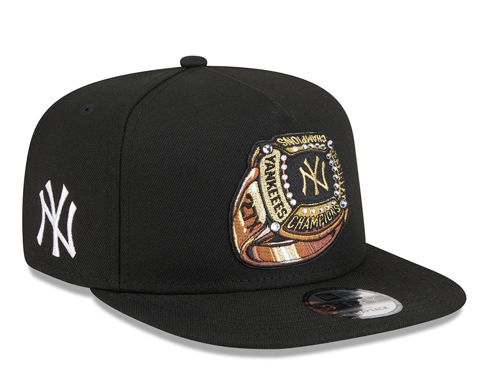 New Era New York Yankees Championship Ring Black Edition 9Fifty A Frame Snapback Hat