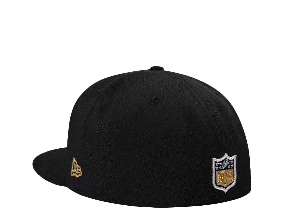 New Era New Orleans Saints 30th Anniversary Black Prime Edition 59Fiftys Fitted Hat