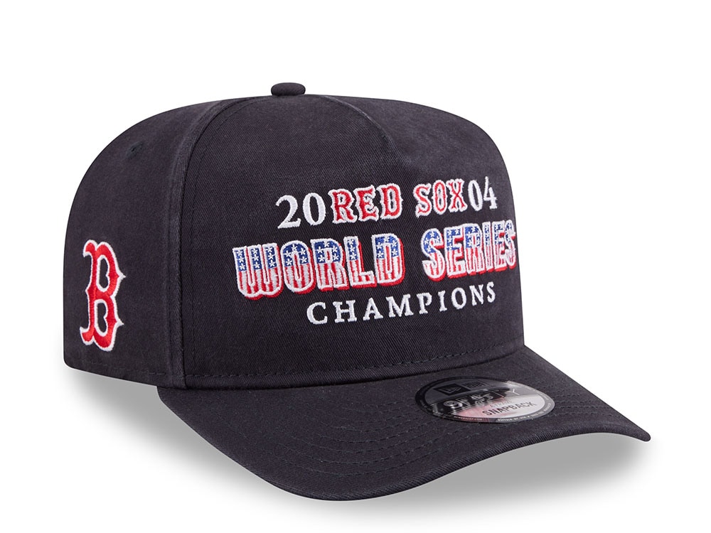 New Era Boston Red Sox World Series Champions 2004 Historic Navy Edition 9Fifty A Frame Snapback Hat