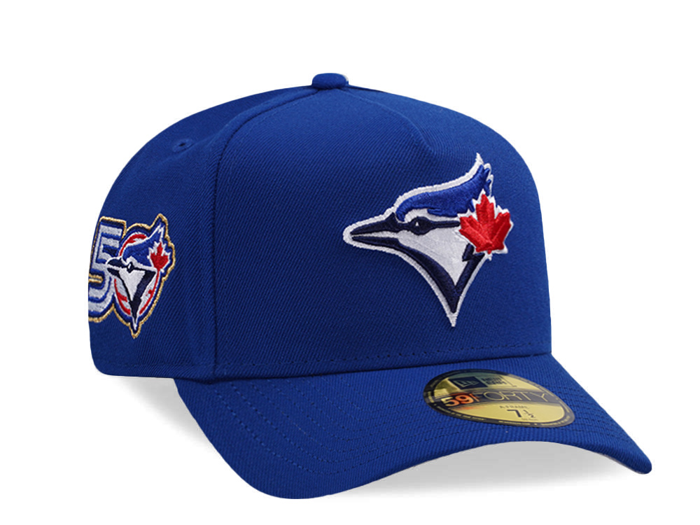 New Era Toronto Blue Jays 50th Anniversary Royal Blue Prime Edition 59Forty A Frame Fitted Hat
