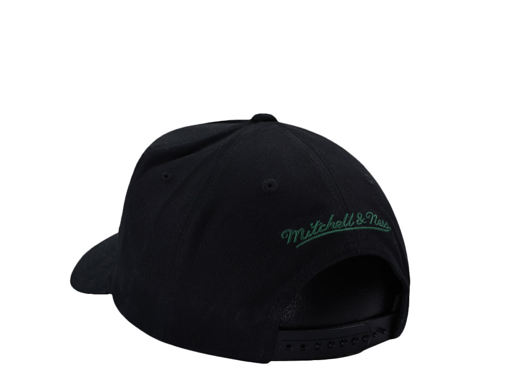 Mitchell & Ness Milwaukee Bucks Black Pro Pinch Fit Snapback Hat