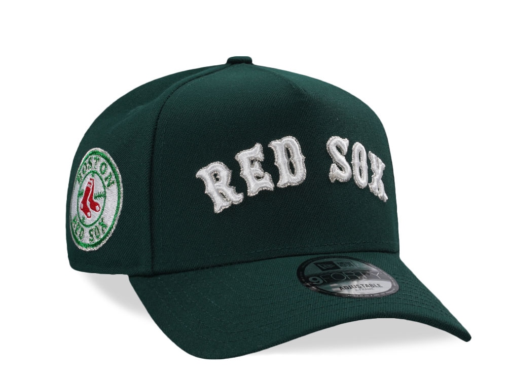 New Era Boston Red Sox X Dark Green Prime Edition 9Forty A Frame Snapback Hat