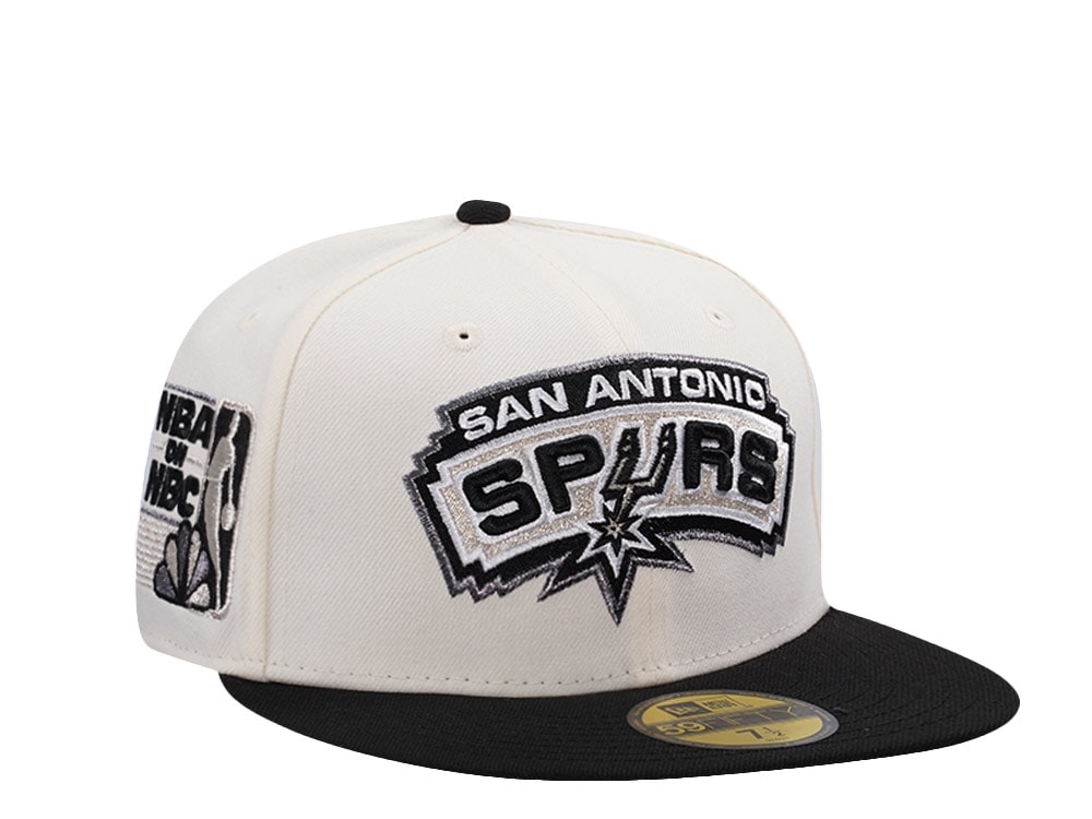 New Era San Antonio Spurs NBA on NBC Chrome Two Tone Edition 59Fifty Fitted Hat