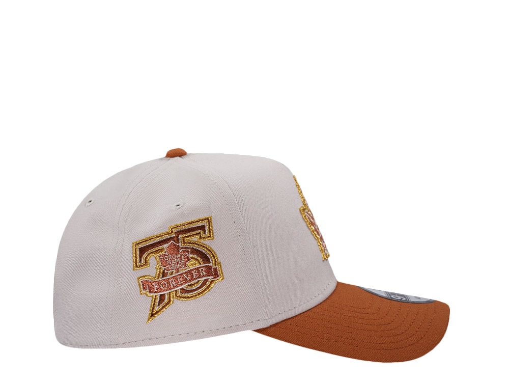 New Era Toronto Maple Leafs 75th Anniversary Chrome Two Tone Edition 9Forty A Frame Snapback Hat