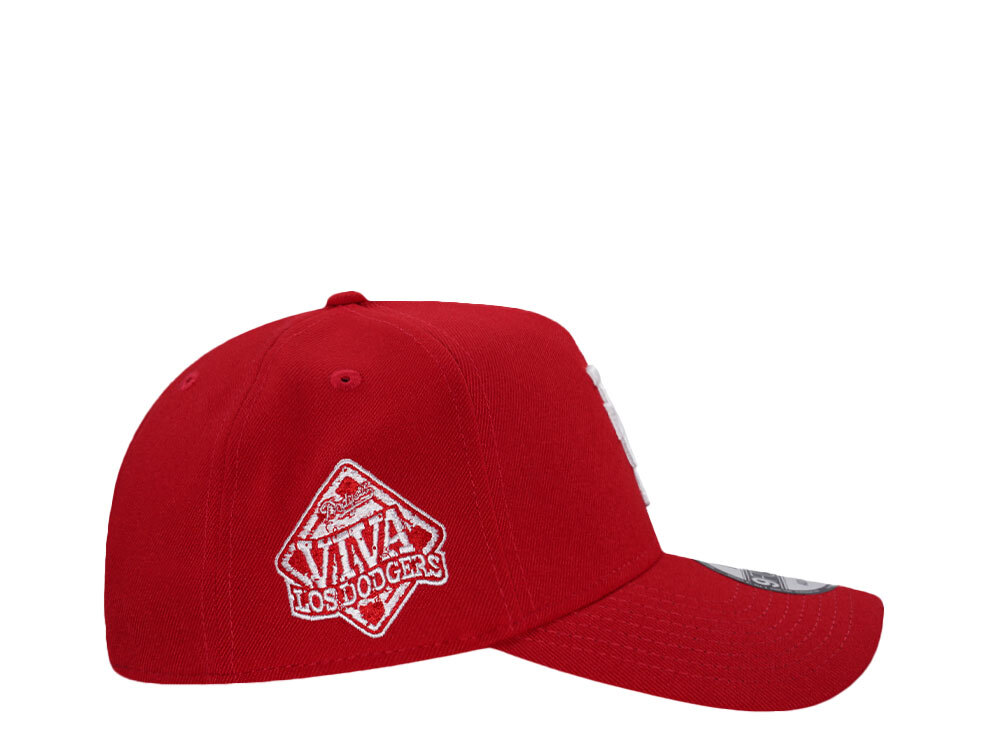 New Era Los Angeles Dodgers Red Viva Upside Down Edition 9Forty A Frame Snapback Hat
