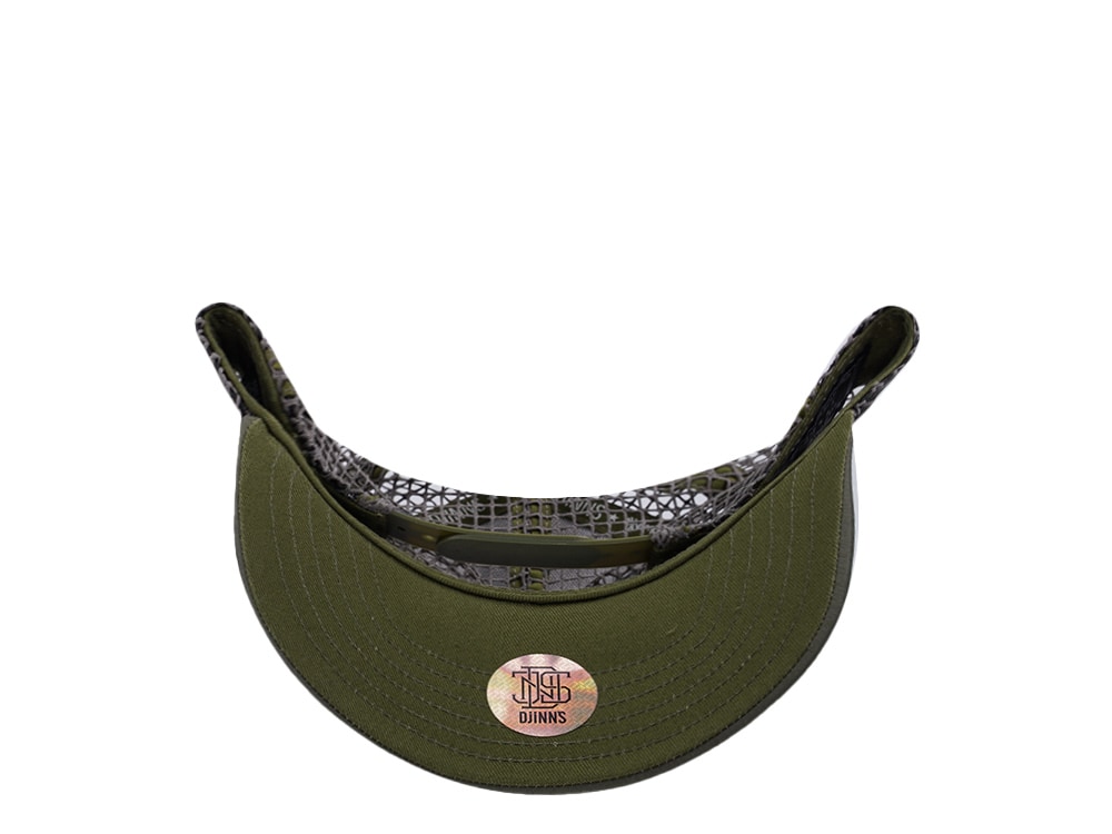 Djinns HFT Olive Big Net Mountain Trucker Snapback Hat
