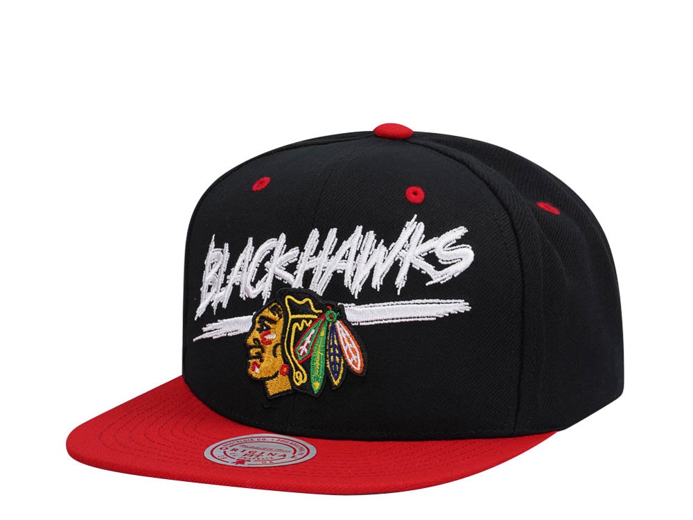 Mitchell & Ness Chicago Blackhawks Transcript Two Tone Snapback Hat