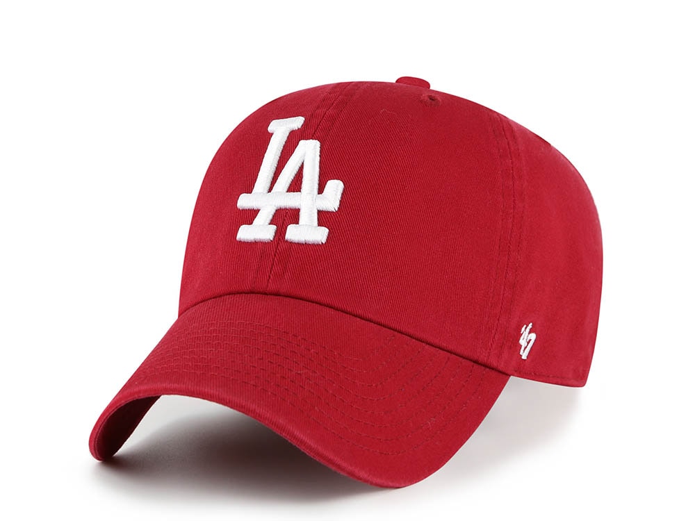 47 Brand Los Angeles Dodgers Red Edition Clean Up Strapback Hat