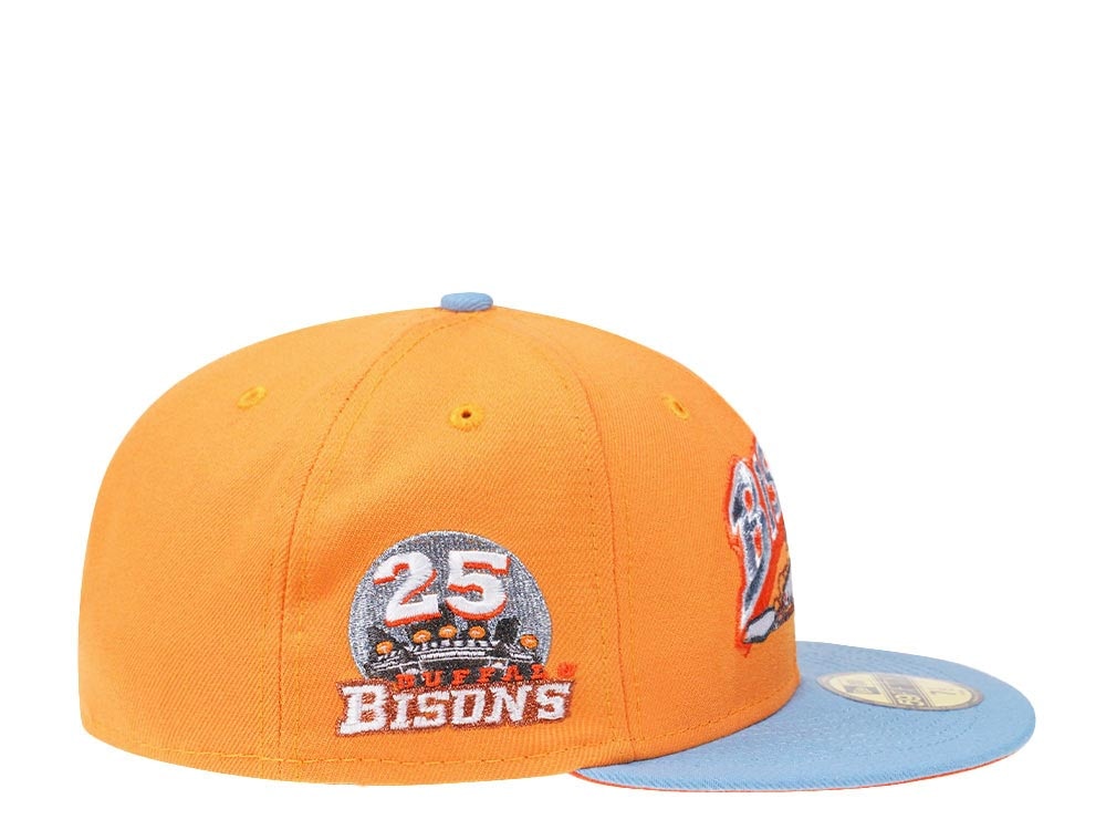 New Era Buffalo Bisons 25th Anniversary Iced Orange Prime Edition 59Fifty Fitted Hat