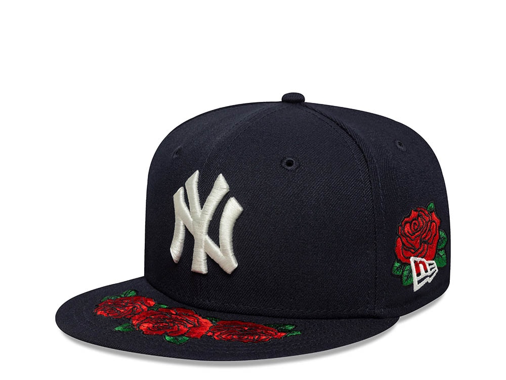 New Era New York Yankees Inaugural Season 2009 Floral Navy Prime Edition 59Fifty Fitted Hat