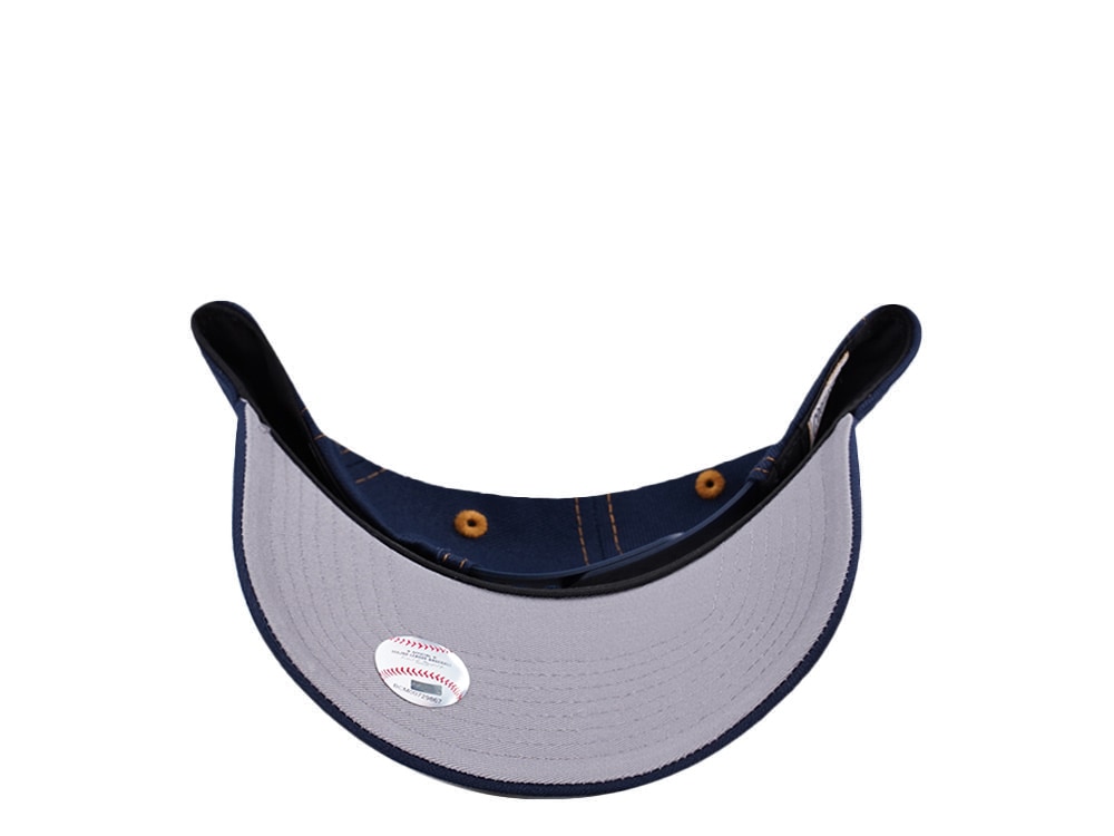 New Era Texas Rangers 40th Anniversary Cow Ocean Blue Prime Edition 9Forty A Frame Snapback Hat