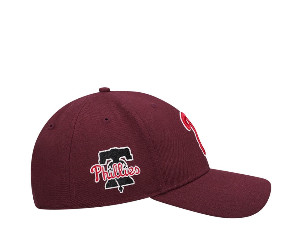 47Brand Philadelphia Phillies Dark Maroon Sure Shot MVP Snapback Hat