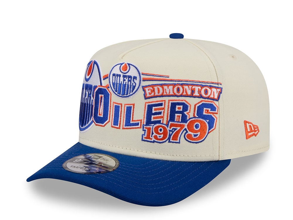 New Era Edmonton Oilers Classic Logo Two Tone Edition 9Fifty A Frame Snapback Hat