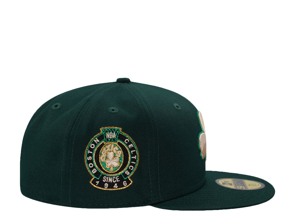 New Era Boston Celtics 80th Anniversary Dark Green Prime Edition 59Fifty Fitted Hat