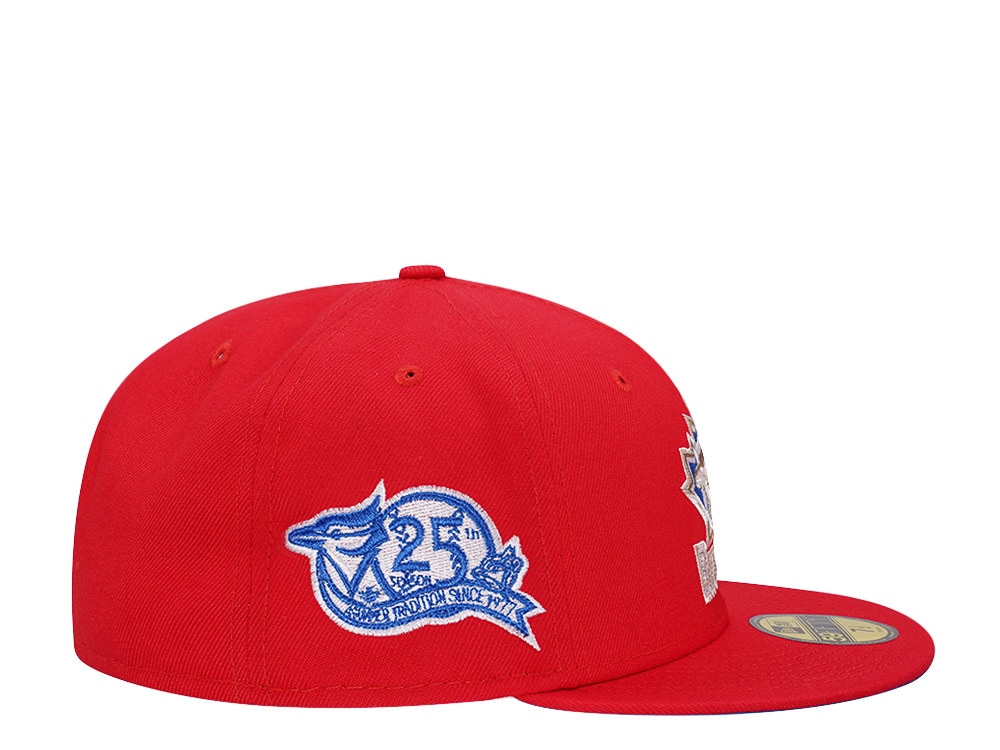 New Era Toronto Blue Jays 25th Anniversary Red Blue Edition 59Fifty Fitted Hat
