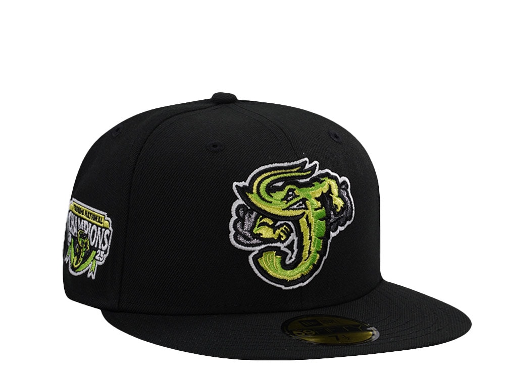 New Era Jacksonville Jumbo Shrimp Triple A National Champions 2025 Black Prime Edition 59Fifty Fitted Hat