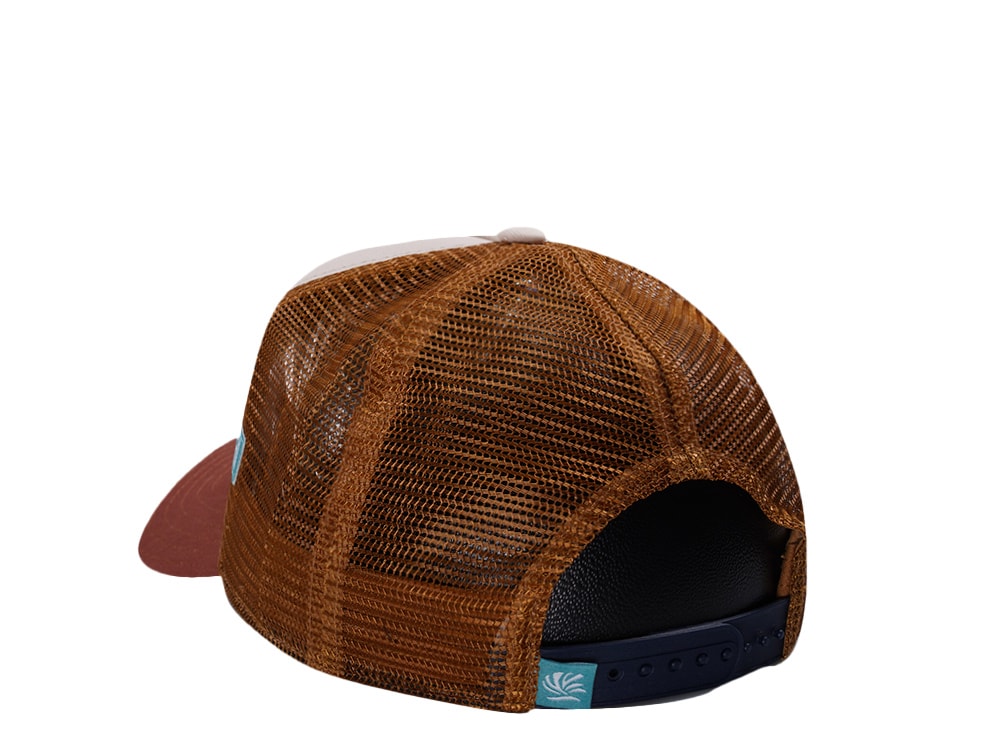 Djinns HFT Surfing Sucks White Coastal Edition Trucker Snapback Hat