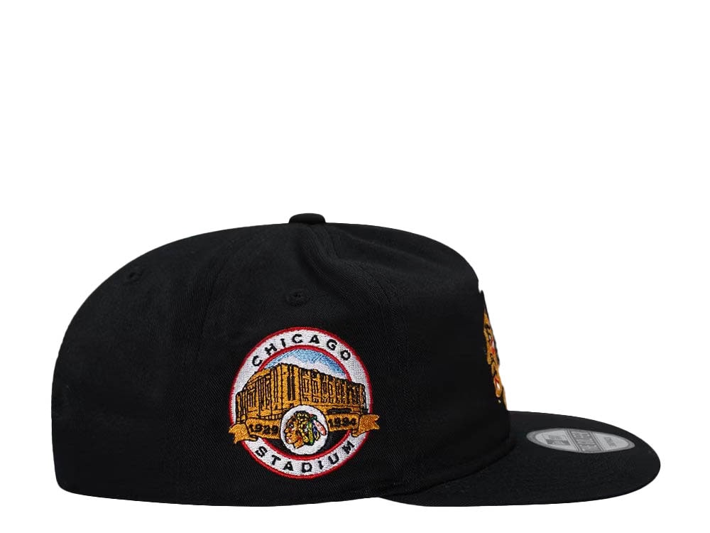 Chicago Blackhawks Stadium Patch Vintage Edition Golfer Snapback Hat