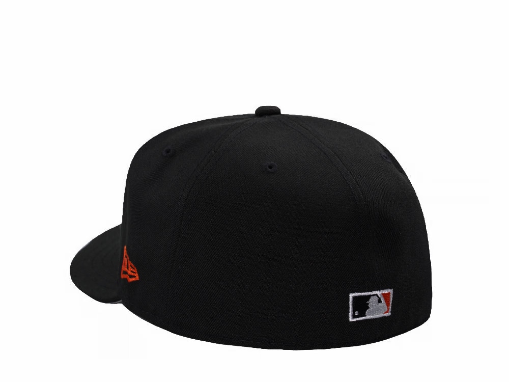 New Era Baltimore Orioles 30th Anniversary Black Prime Edition 59Fifty Pre Curved Fitted Hat